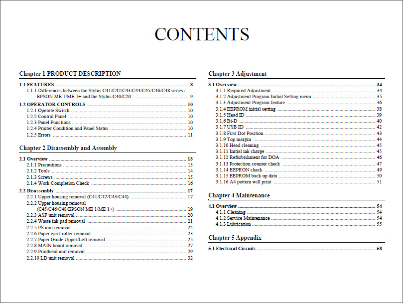 EPSON C41_42_43_44_45_46_48_ME1_ME1Plus Service Manual-2